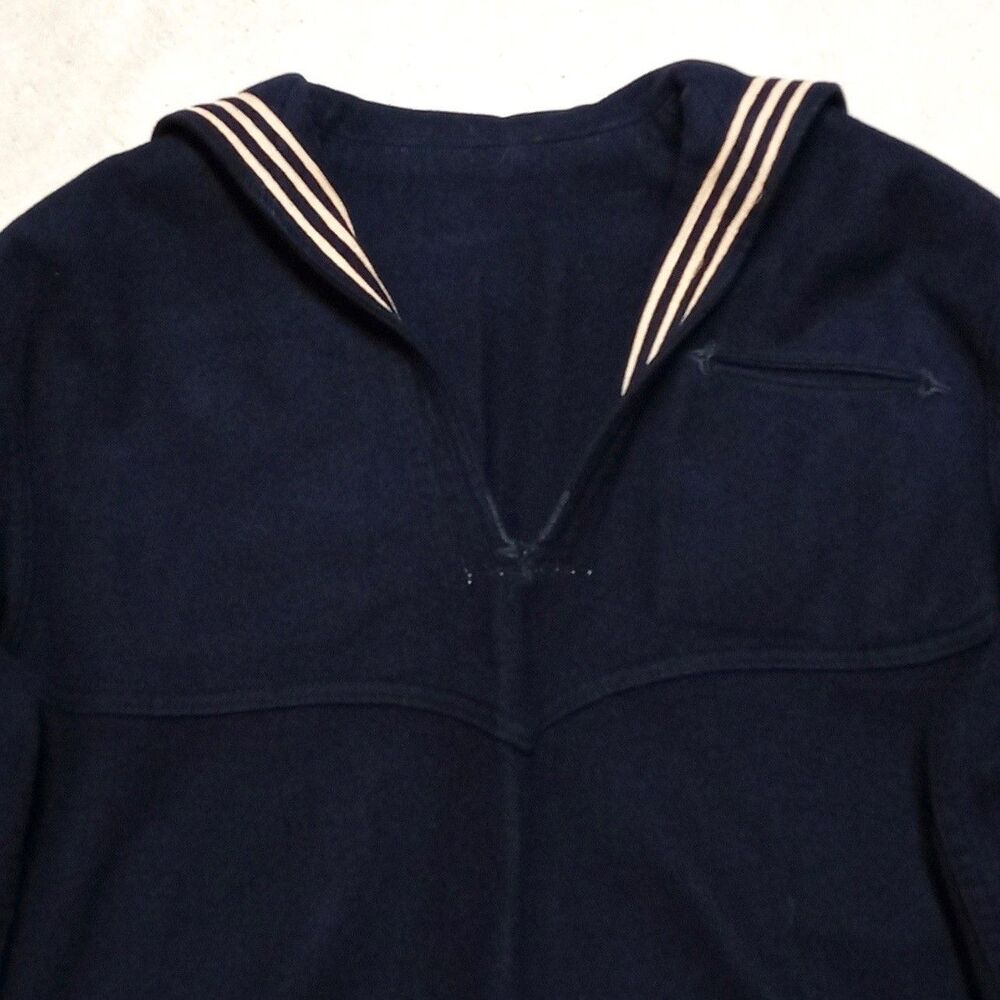Vintage US Navy Sailor Crackerjack Wool Uniform Top (38L) & Trouser Pants (30R) - Picture 12 of 16